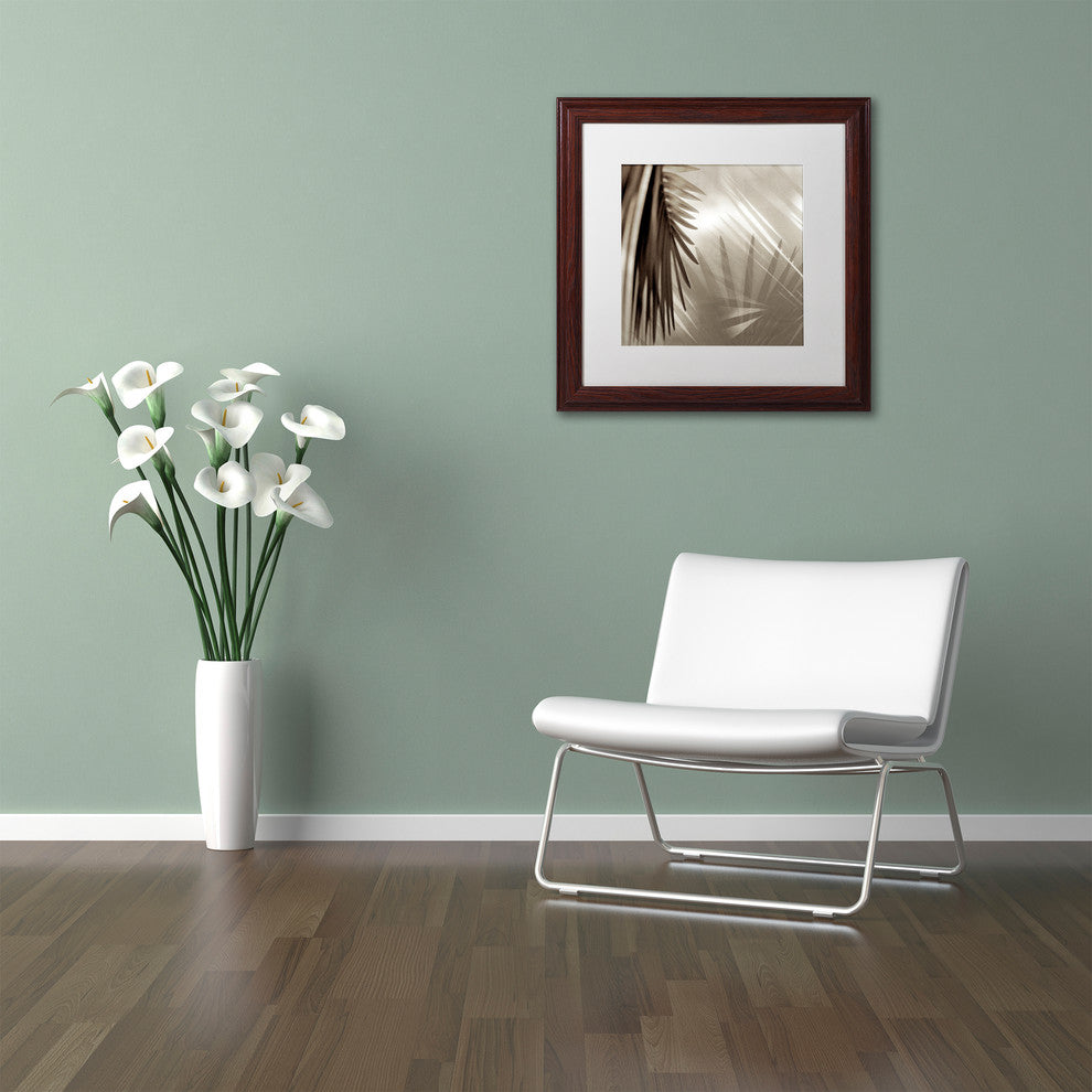 Alan Blaustein 'Florison 55' Art, Wood Frame, White Mat, 16x16