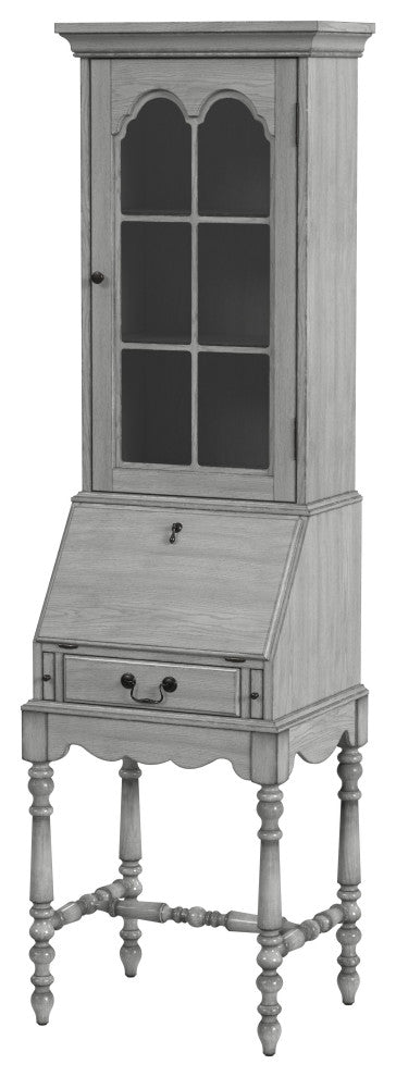 Newlark Secretary Desk, Powder Gray