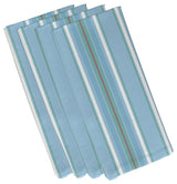 Multi-Stripe, Stripe Print Napkin, Set of 4, Light Blue