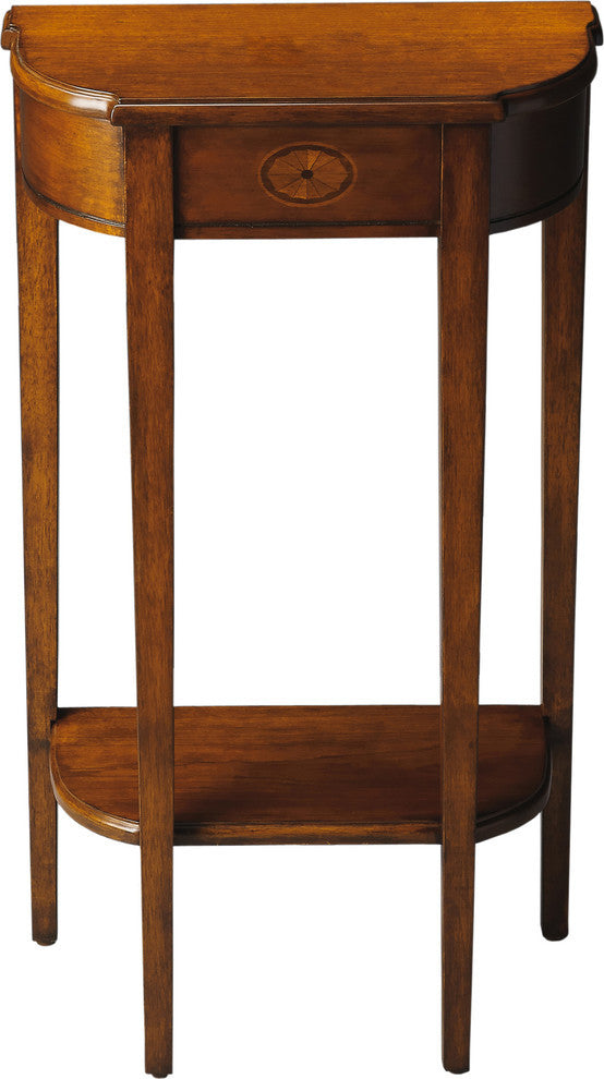 Butler Wendell Console Table, Olive Ash Burl