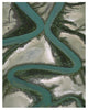 "Meandering rivers, Gulf of Carpentaria, Northern Territory" Paper Art, 18"x22"