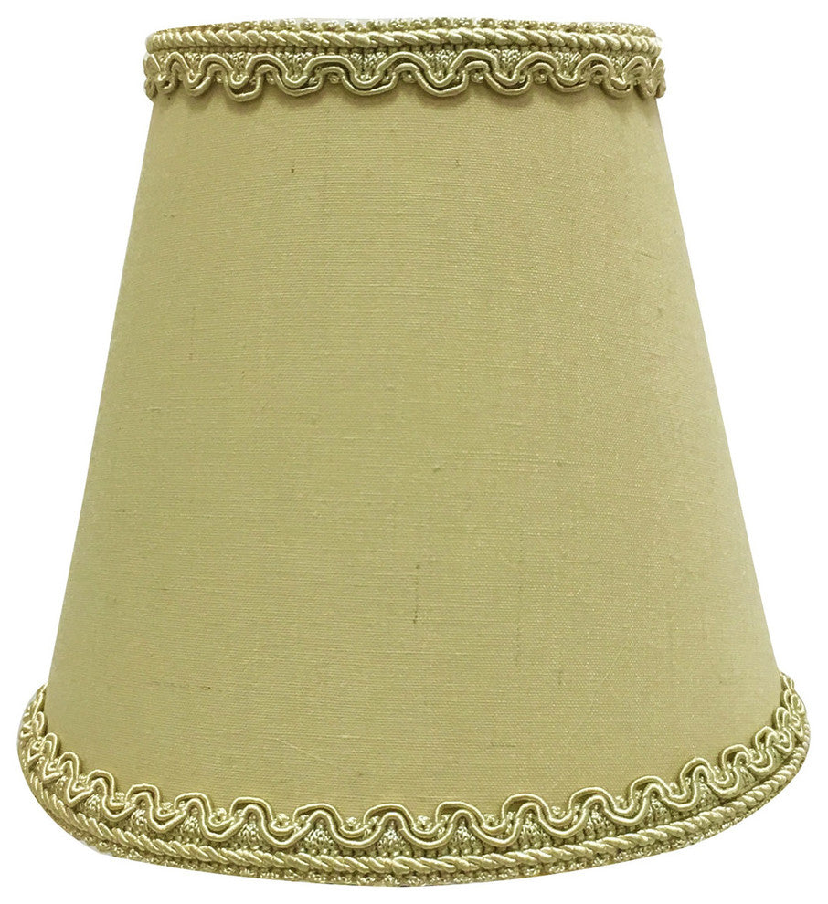 Antique Gold Empire Chandelier Lamp Shade Decorative Trim, Single