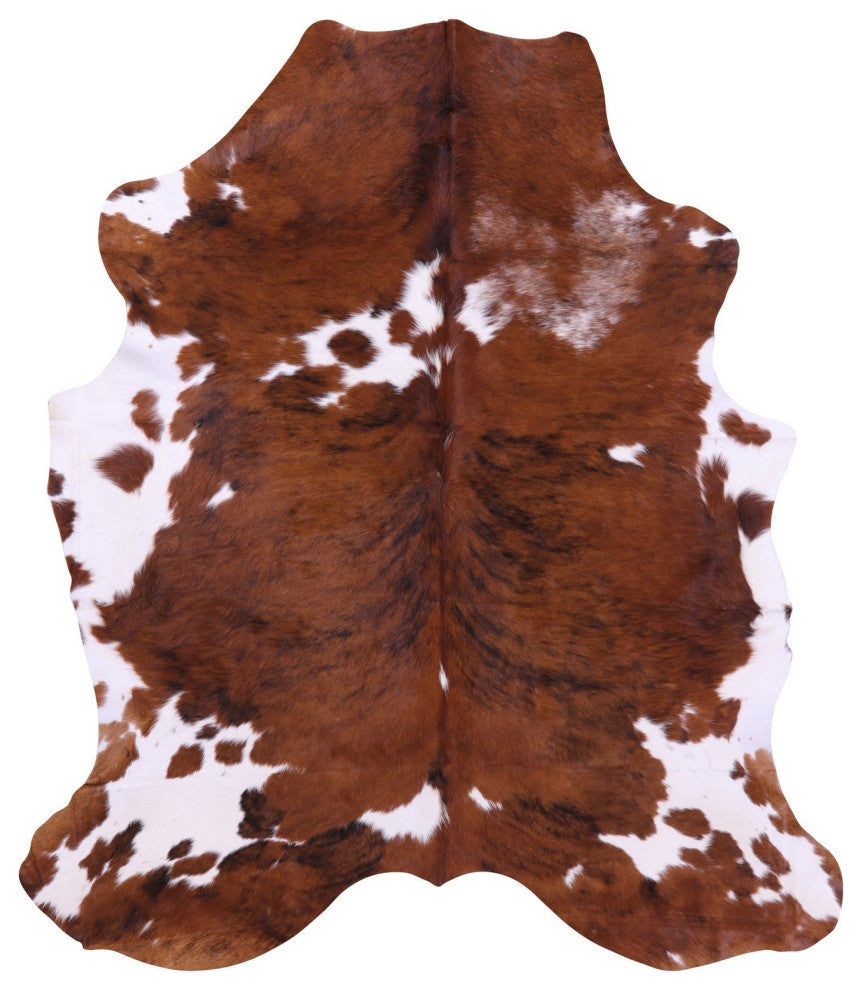 7' 1" X 6' 2" Natural Cowhide Rug C1716