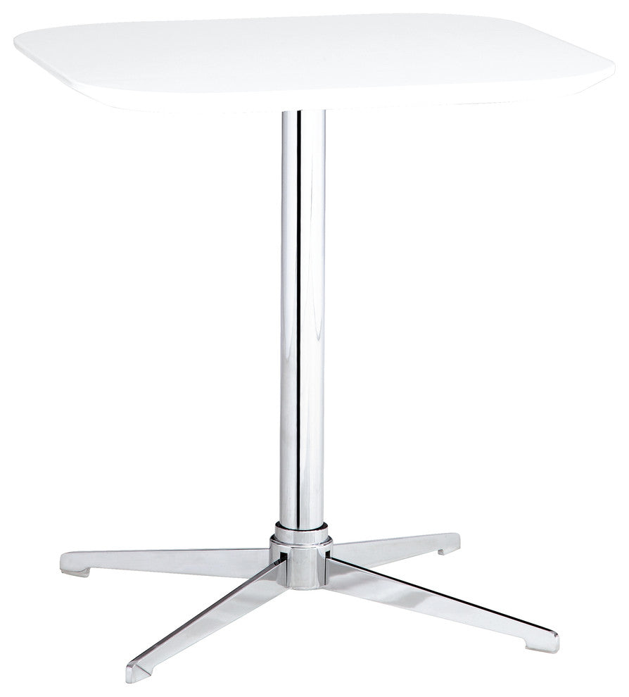 Axeum Square Bistro Table, White