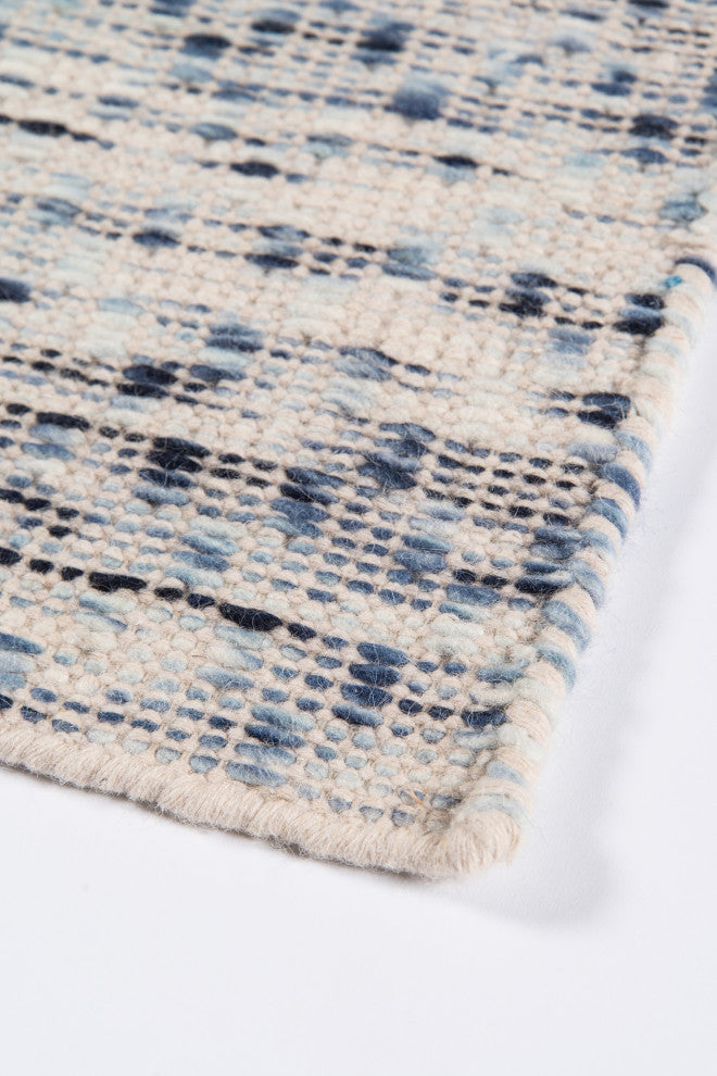 Erin Gates by Momeni Dartmouth Bartlett Blue Hand Made Wool Area Rug 8'x10'