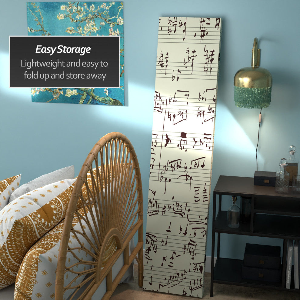 6' Tall Double Sided Music Canvas Room Divider