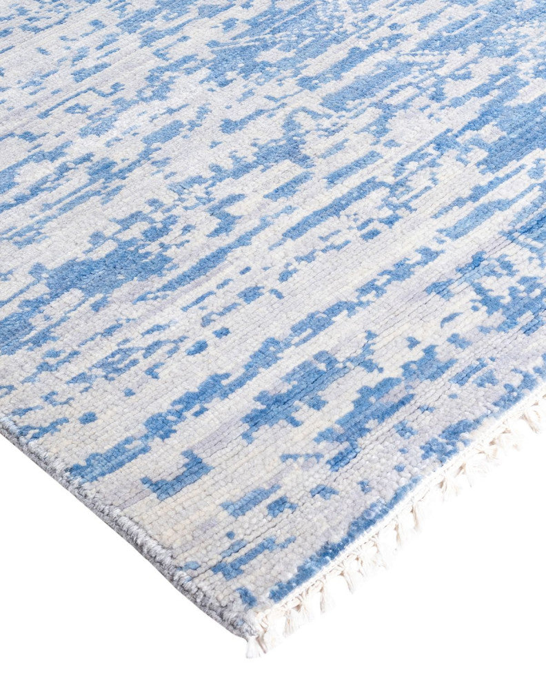 Modern One-of-a-Kind Handmade Area Rug Gray, 8' 1" x 10' 1"