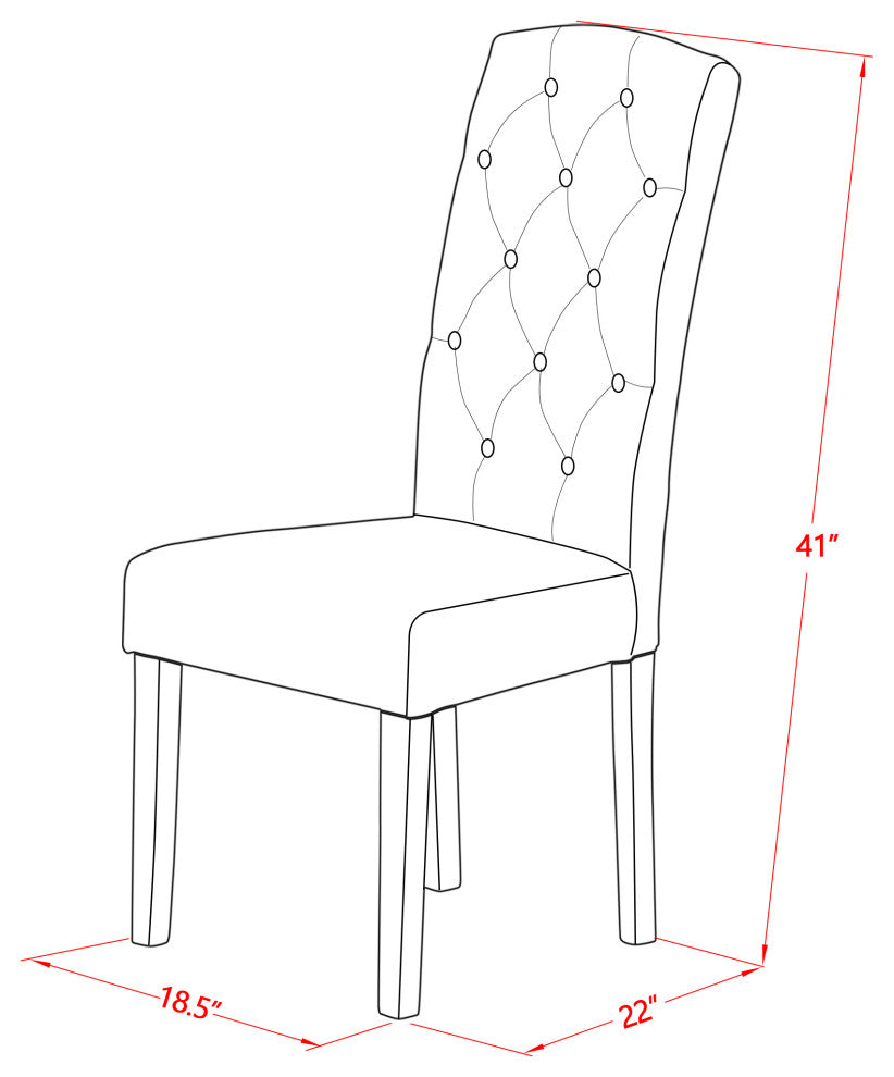 Celina Parson Chair With Oakleg And Linen Fabric-Lime Light Color - Set Of 2