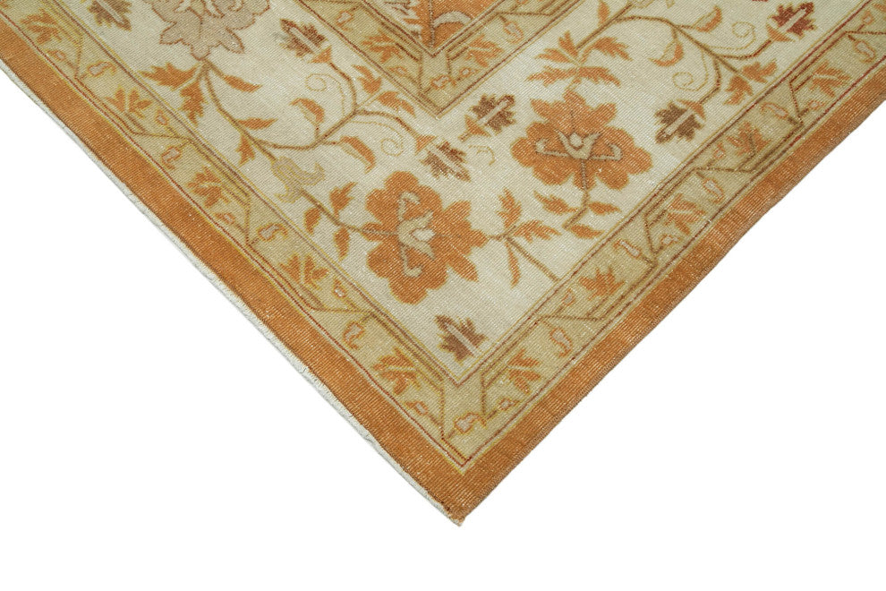 Rug N Carpet - Handmade Oriental 8' 10" x 12' 1" Soft Oushak Area Rug