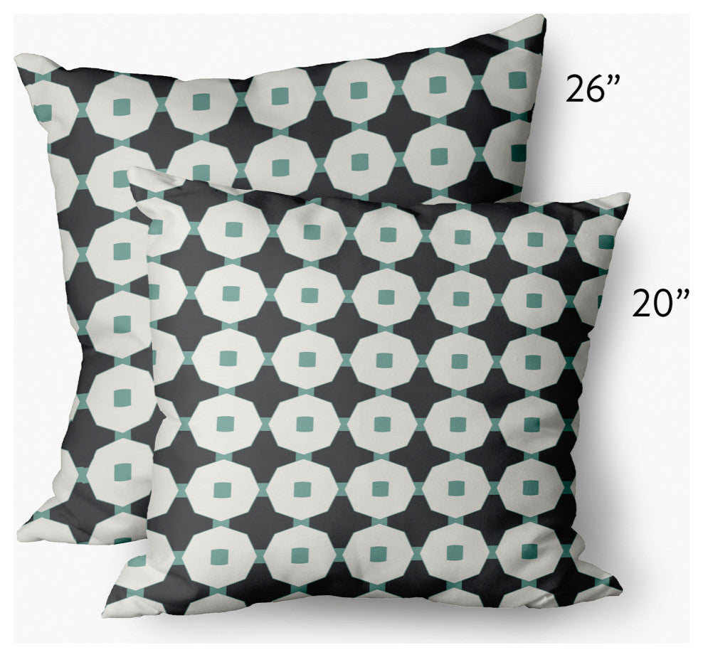Button Up Decorative Throw Pillow, Pepper, 20"x20"