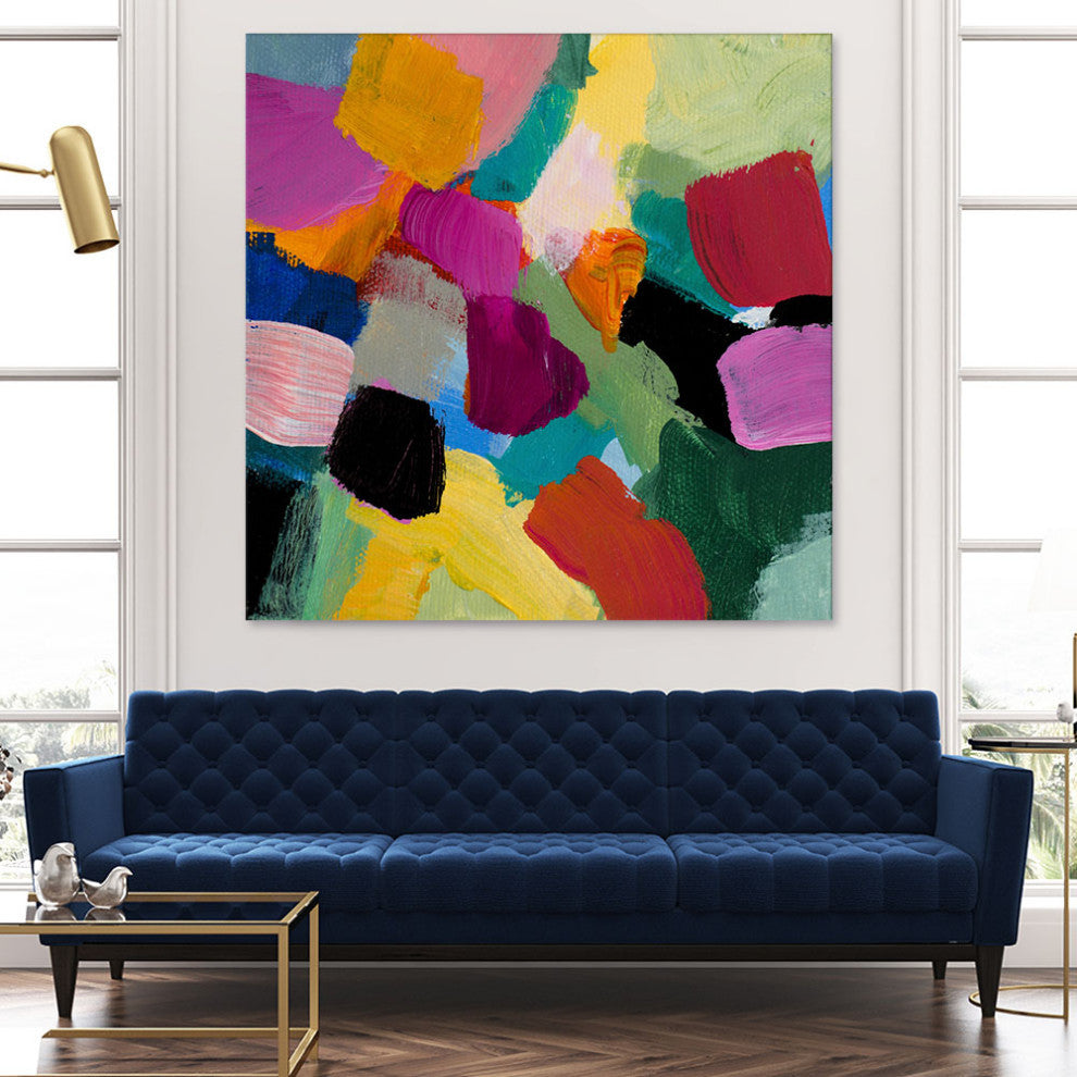 Spring Confetti I - 84 x 84 by Lanie Loreth