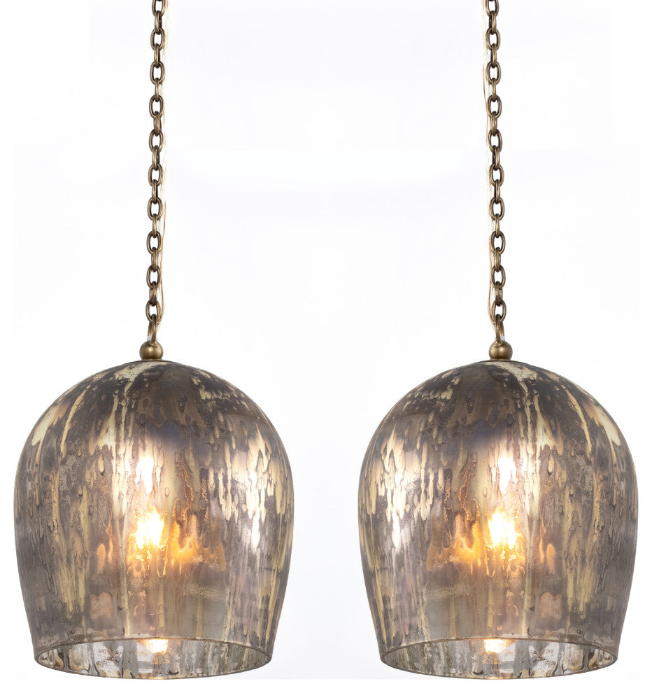 Anya Pendant, Set of 2-Antique Brass