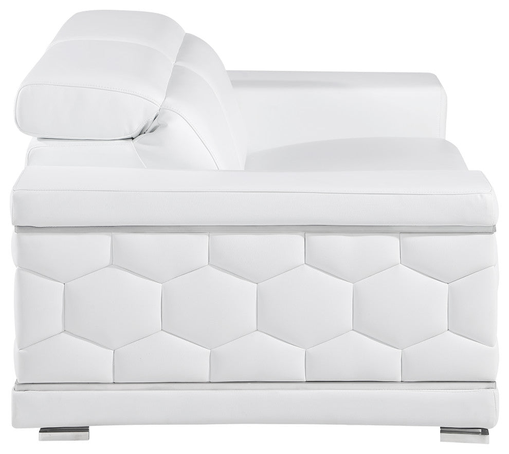 Oliver Genuine Leather, 2-Piece Set, White