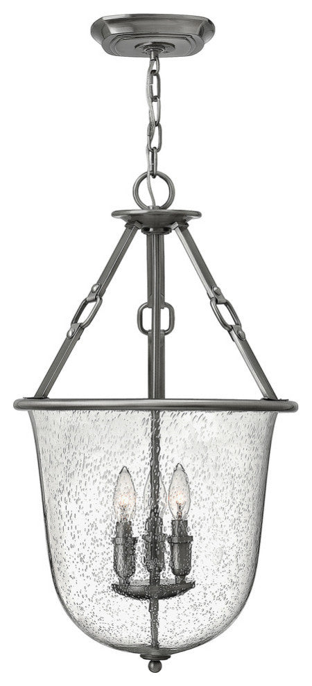 Hinkley Dakota Foyer Medium Pendant, Polished Antique Nickel