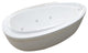 Atlantis Whirlpools Breeze 38 x 71 Oval Freestanding Whirlpool Jetted Bathtub