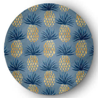 Pineapple Stripes Chenille Rug