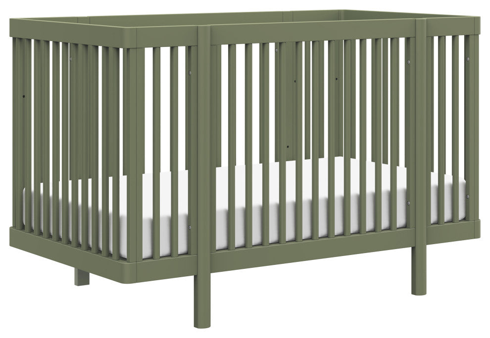 Pogo 8-in-1 Convertible Crib With All-Stages Conversion Kits, Olive