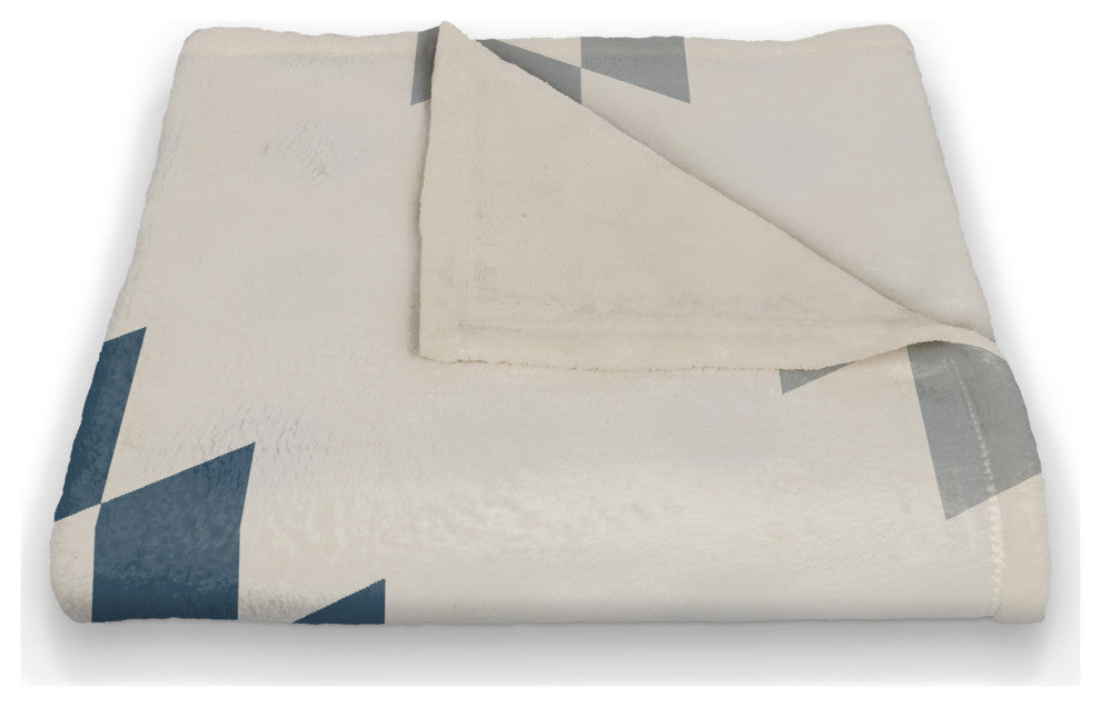 Southwest Diamond Pattern 50x60 Coral Fleece Blanket