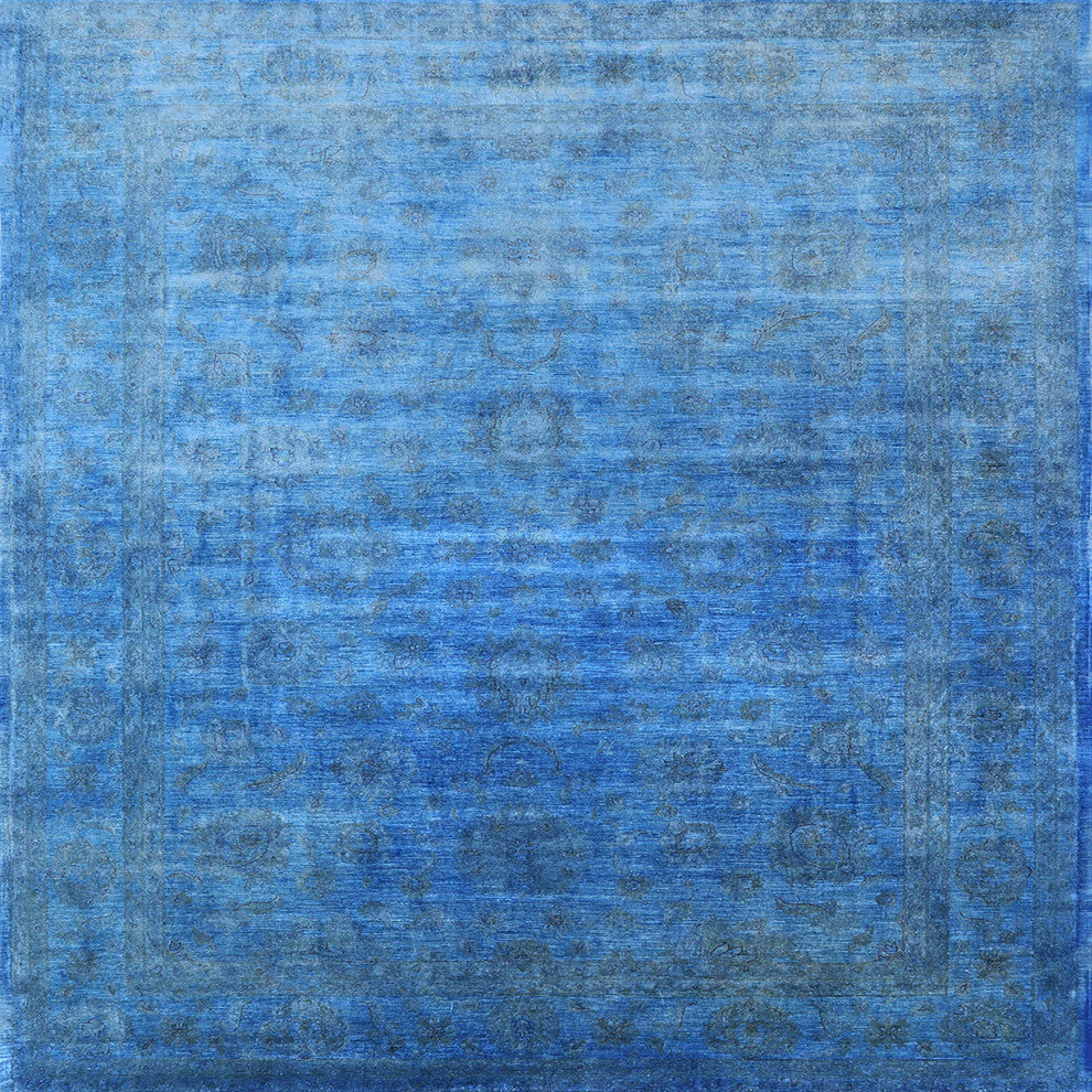 Ahgly Company Indoor Square Mid-Century Modern Area Rugs, 7' Square