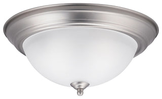 Flush Mount 2-Light, Brushed Nickel