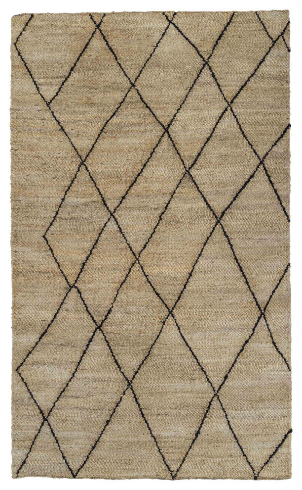 Crosshatch Natural 5'x8' Area Rug