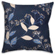 Blue Botanical 18x18 Spun Poly Pillow