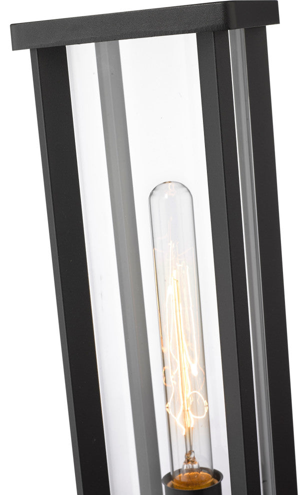 Z-Lite 586PHMR-533PM Glenwood 16" Tall Outdoor Pier Mount Post - Black