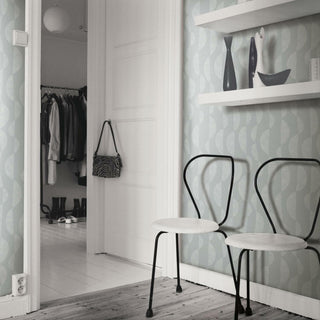 Gray Seychelles Wave Peel & Stick Wallpaper