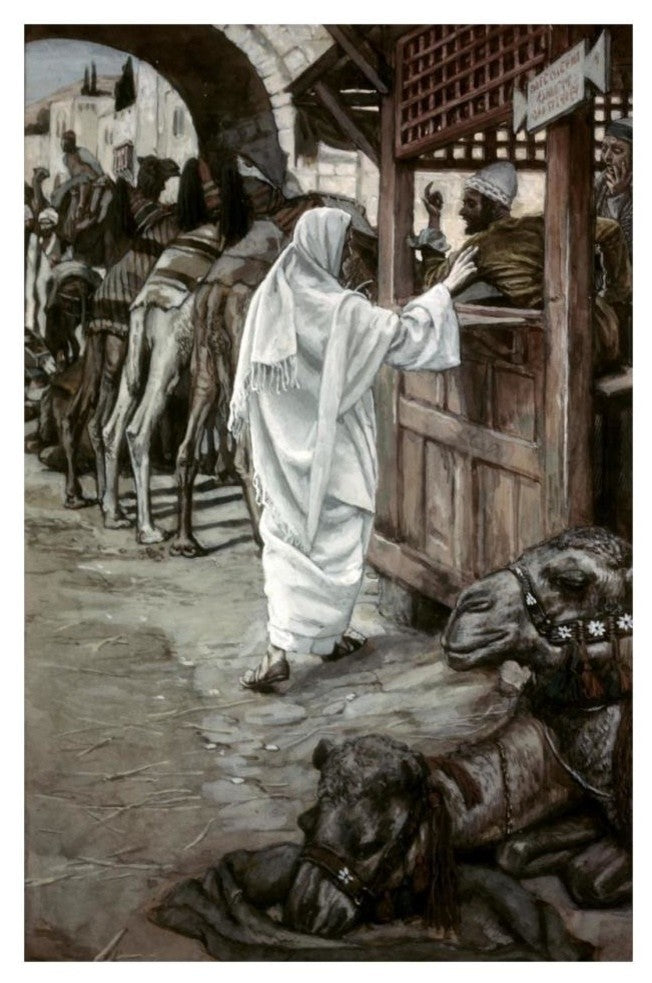 "Calling of Matthew" Digital Paper Print by James Tissot, 21"x32"