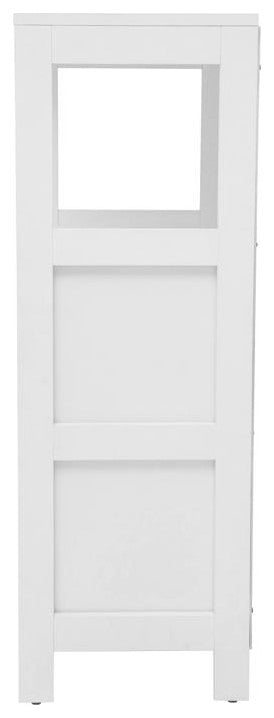 Dune Farmhouse Bathroom Storage Organizer, White