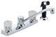 Peerless P225LF Two Handle Low Lead Kitchen Faucet, 8" Centers