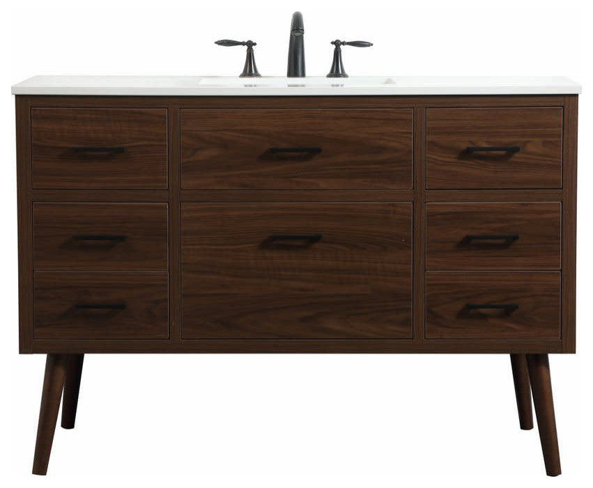 Elegant Lighting VF41048M Boise 48" - Walnut