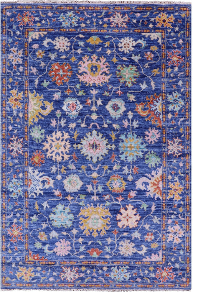 6' 1" X 9' 2" Turkish Oushak Handmade Wool Rug - Q13434