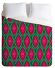 Deny Designs Wagner Campelo Ikat Leaves Duvet Cover - Lightweight