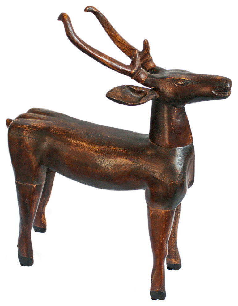Consigned Javanese Wood Male Buck Deer