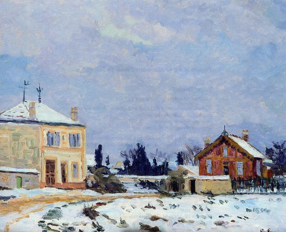 Armand Guillaumin Snow, 20"x25" Wall Decal Print