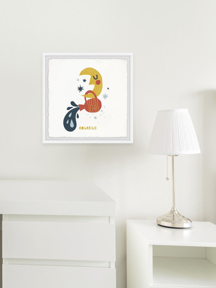 "I'm an Aquarius" Framed Painting Print, 18x18