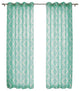 Flex Linen Textured Moroccan Curtains, Pair, Blue, 84"