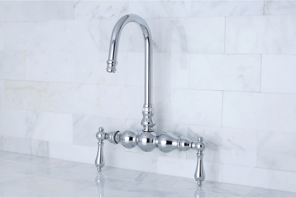 Kingston Brass Gooseneck Faucet, Polished Chrome