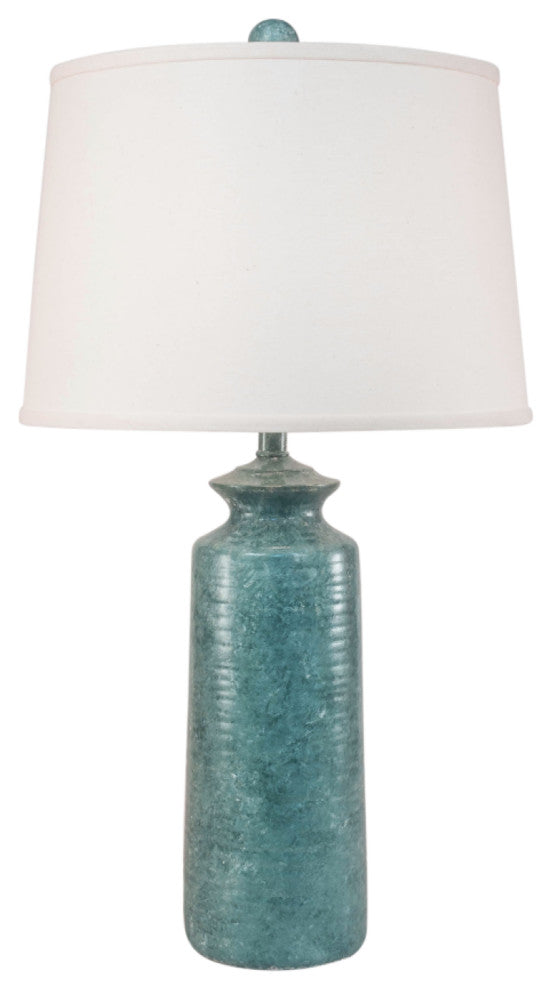 Tall Slender 2-Tone Riverway Pottery Table Lamp