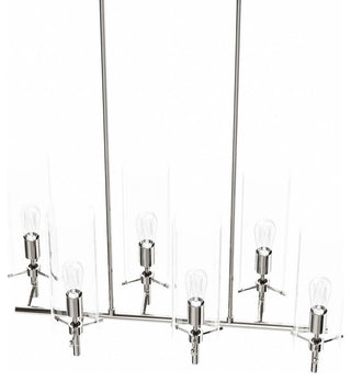 Skylark 6-Light Chandelier, Clear Polished Nickel