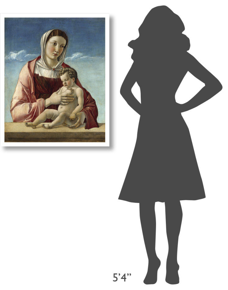 "Madonna and Child - Madonna Frizzoni" Paper Print by Giovanni Bellini, 26"x32"