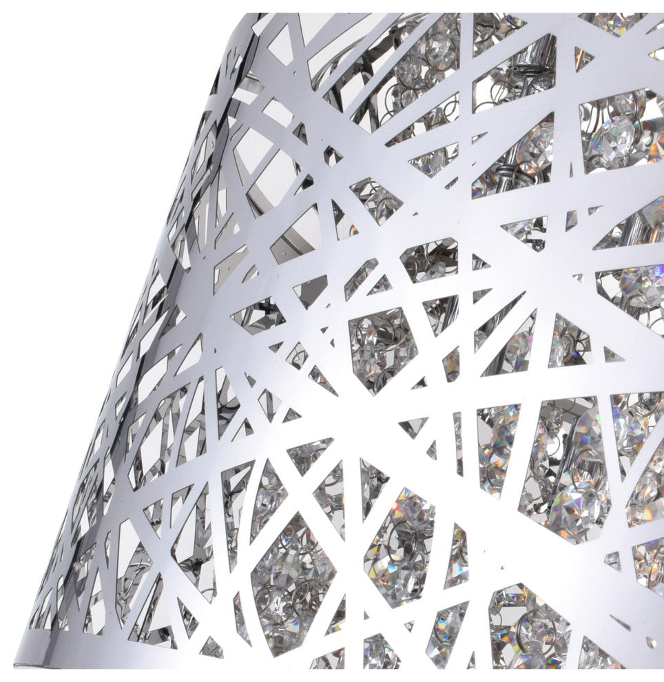 Eternity 9 Light Drum Shade Chandelier With Chrome Finish