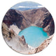 Crater Of Volcano Goreliy, Landscape Large Disc Metal Wall Art, 11"