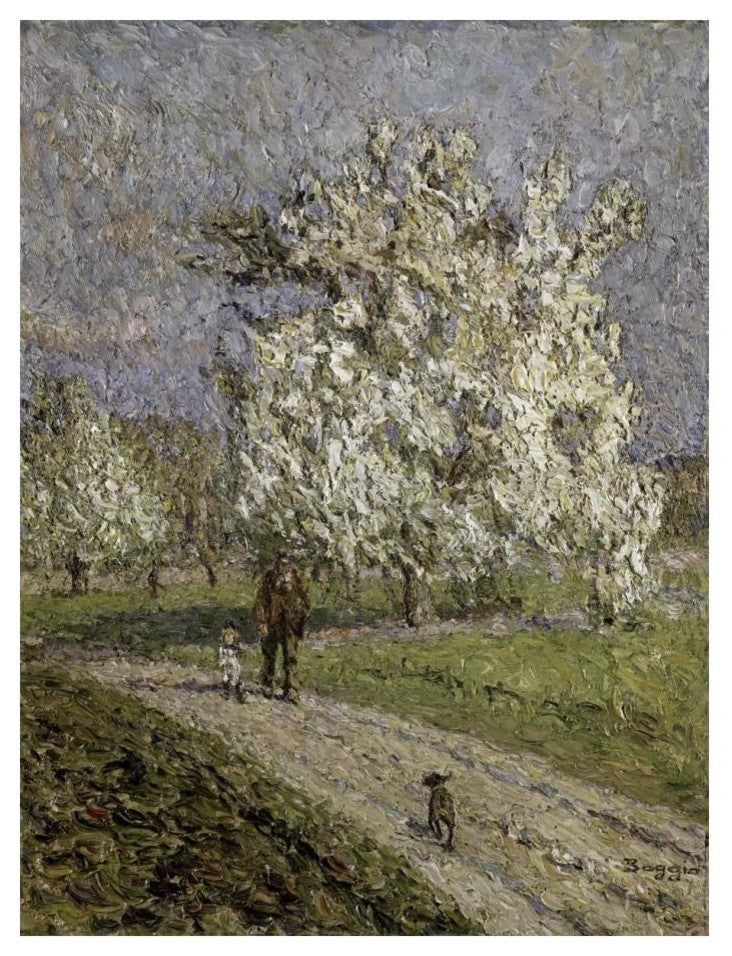 "Le Grand Poirier en Fleurs" Digital Paper Print by Emilio Boggio, 19"x24"