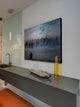 "Blue Palms" Print on Brushed Aluminum, 36"x24"