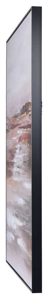 Warm Beach Scenic Art Print on Canvas- Framed
