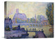 "Bridge at Auxerre Le Pont Due Auxerre" Canvas Giclee by Paul Signac, 16"x13"