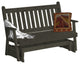 Cedar Traditional English Glider, Charcoal Stain, 4 Foot