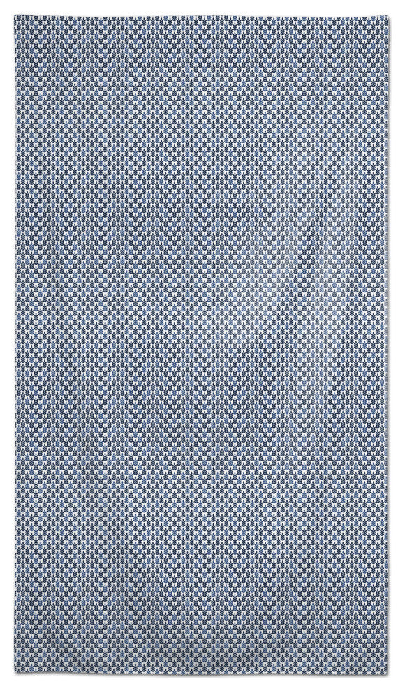 Blue Leaf Pattern 58 x 102 Outdoor Tablecloth